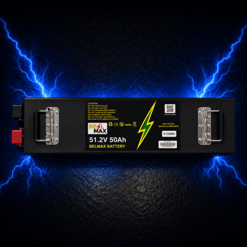 BELMAX 51.2V 50Ah LiFePO4 Battery
